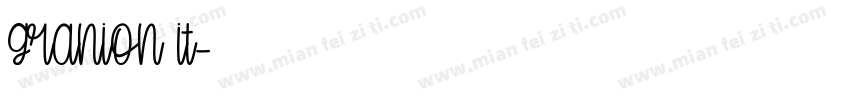 Granion it字体转换